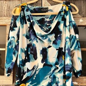 St. John Multicolor Abstract Women's Blouse